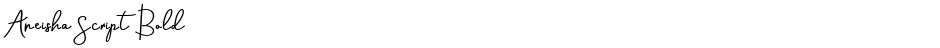 Aneisha Script BoldDemo