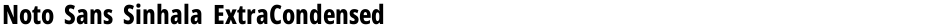 Noto Sans Sinhala ExtraCondensed ExtraBoldDemo