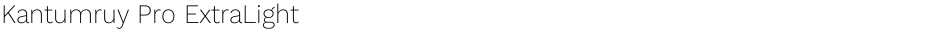 Kantumruy Pro ExtraLightDemo
