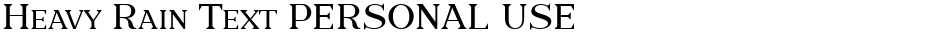 Heavy Rain Text PERSONAL USEDemo