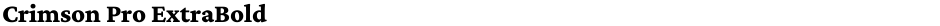 Crimson Pro ExtraBoldDemo