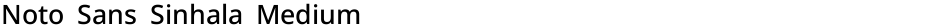Noto Sans Sinhala MediumDemo