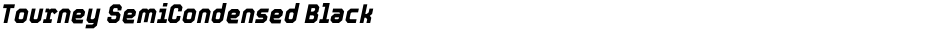 Tourney SemiCondensed BlackDemo