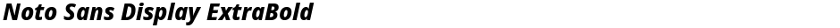 Noto Sans Display ExtraBoldDemo