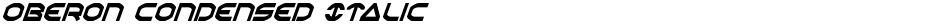 Oberon Condensed ItalicDemo