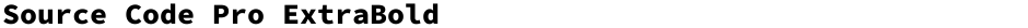 Source Code Pro ExtraBoldDemo