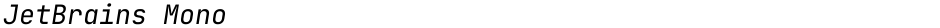 JetBrains MonoDemo