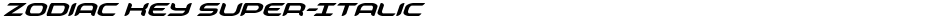 Zodiac Key Super-ItalicDemo