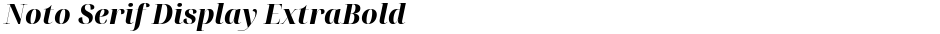 Noto Serif Display ExtraBoldDemo