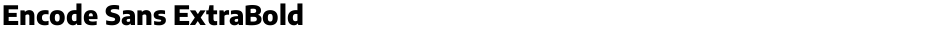 Encode Sans ExtraBoldDemo