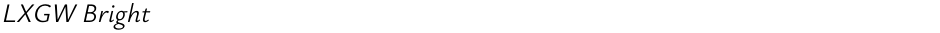 LXGW BrightDemo