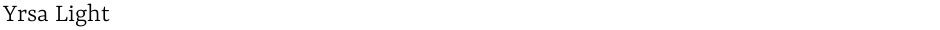 Yrsa LightDemo