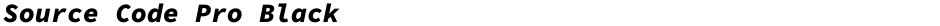 Source Code Pro BlackDemo