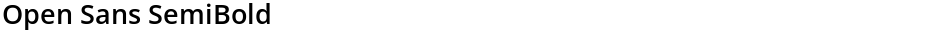 Open Sans SemiBoldDemo