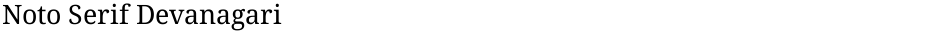 Noto Serif DevanagariDemo