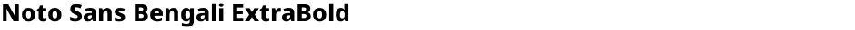 Noto Sans Bengali ExtraBoldDemo