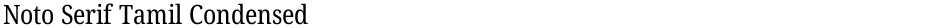 Noto Serif Tamil CondensedDemo