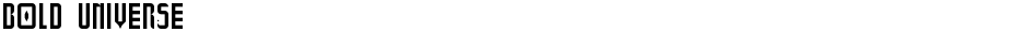 Bold UniverseDemo