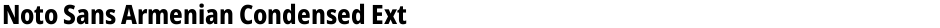 Noto Sans Armenian Condensed ExtraBoldDemo
