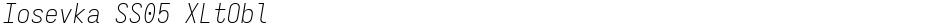 Iosevka SS05 XLtOblDemo