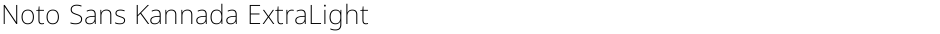 Noto Sans Kannada ExtraLightDemo