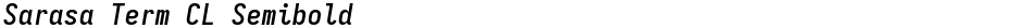 Sarasa Term CL SemiboldDemo