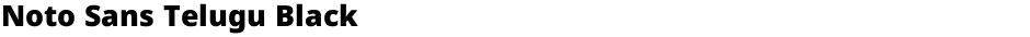 Noto Sans Telugu BlackDemo