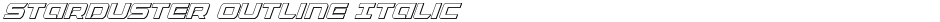 Starduster Outline ItalicDemo