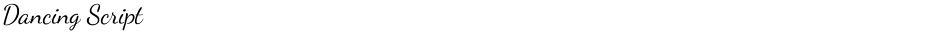 Dancing ScriptDemo