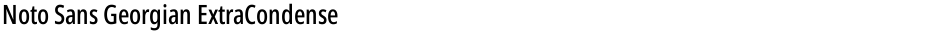 Noto Sans Georgian ExtraCondensed MediumDemo