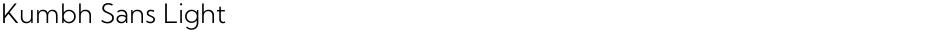 Kumbh Sans LightDemo
