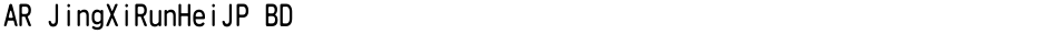 AR JingXiRunHeiJP BDDemo