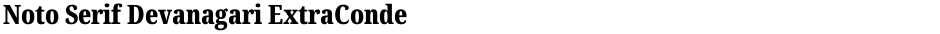 Noto Serif Devanagari ExtraCondensed BlackDemo