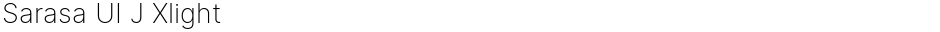 Sarasa UI J XlightDemo