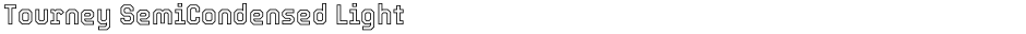 Tourney SemiCondensed LightDemo