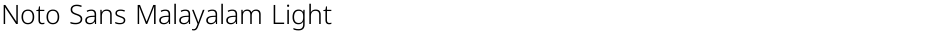 Noto Sans Malayalam LightDemo