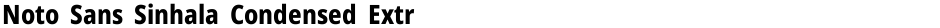 Noto Sans Sinhala Condensed ExtraBoldDemo