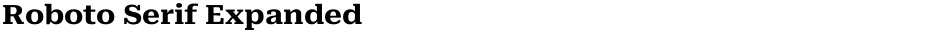 Roboto Serif ExpandedDemo