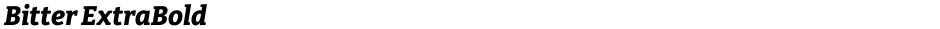 Bitter ExtraBoldDemo