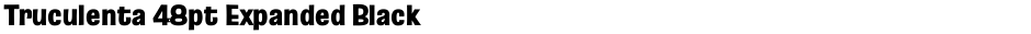 Truculenta 48pt Expanded BlackDemo