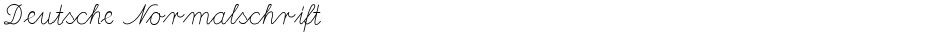Deutsche NormalschriftDemo