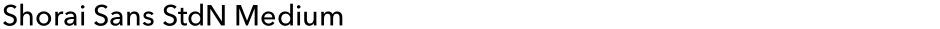 Shorai Sans StdN MediumDemo