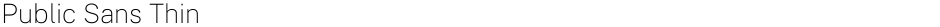 Public Sans ThinDemo