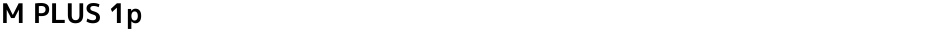 M PLUS 1pDemo