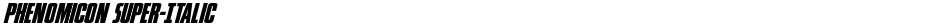 Phenomicon Super-ItalicDemo