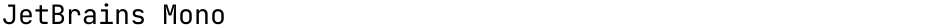 JetBrains MonoDemo