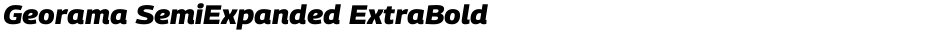 Georama SemiExpanded ExtraBoldDemo