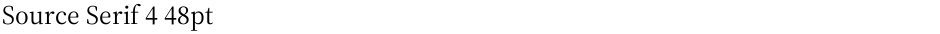 Source Serif 4 48ptDemo