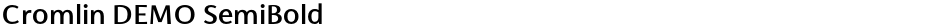 Cromlin DEMO SemiBoldDemo
