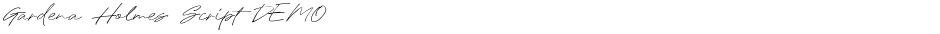 Gardena Holmes Script DEMODemo
